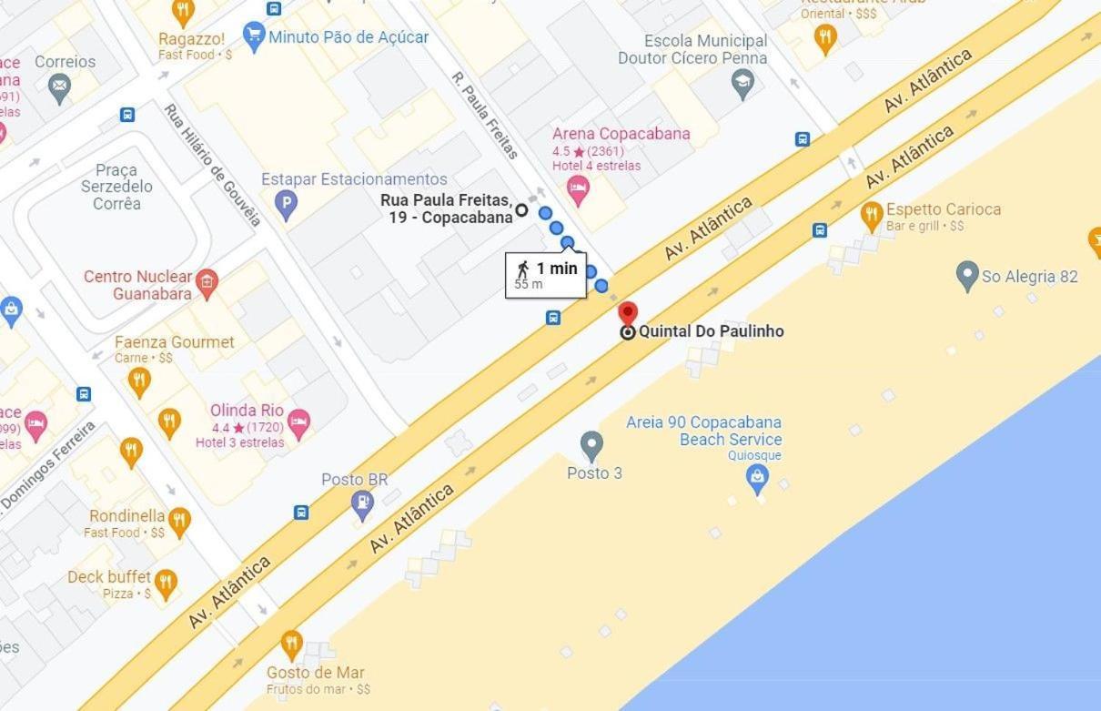 Pf12 - Studio A 1 Minuto Da Praia De Copacabana Rio de Janeiro Luaran gambar